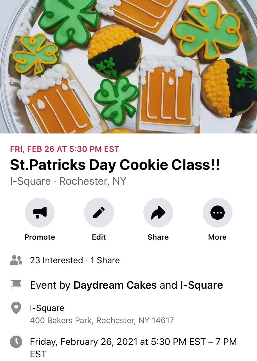 St. Patrick’s Day Cookie Class St. Patrick’s Day Cookie Class